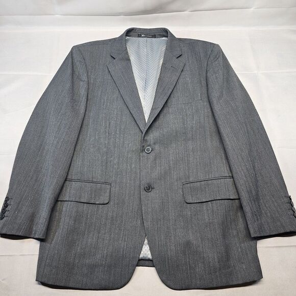 Bachrach Other - Bachrach Mens Blazer 42s Gray Two Button‎